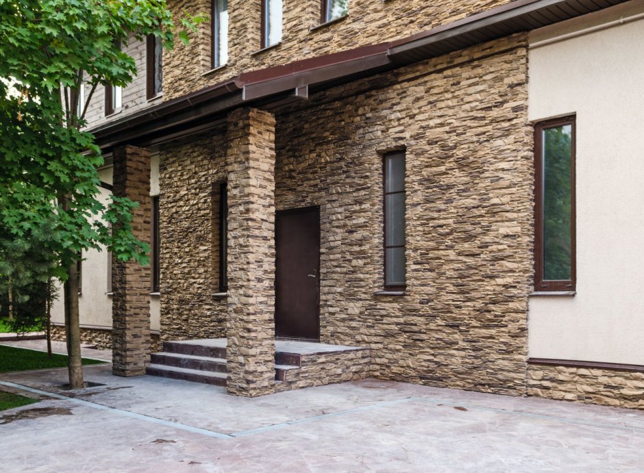 Клинкерные термопанели дикий камень