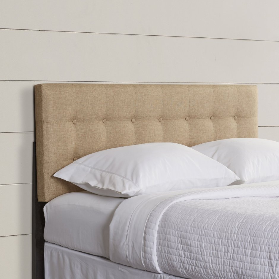 Queen Bed with Safavieh Arabelle Tufted Headboard
