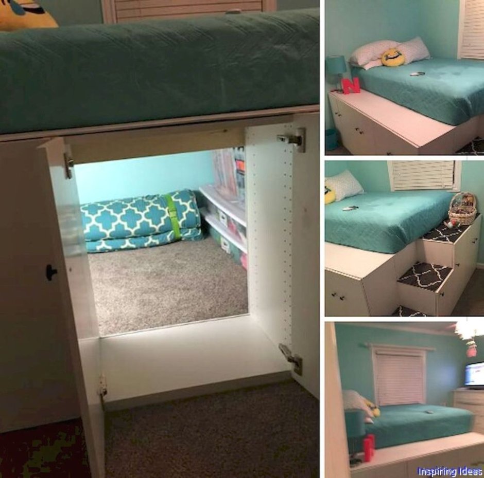 Потайная комната в кровати для детей