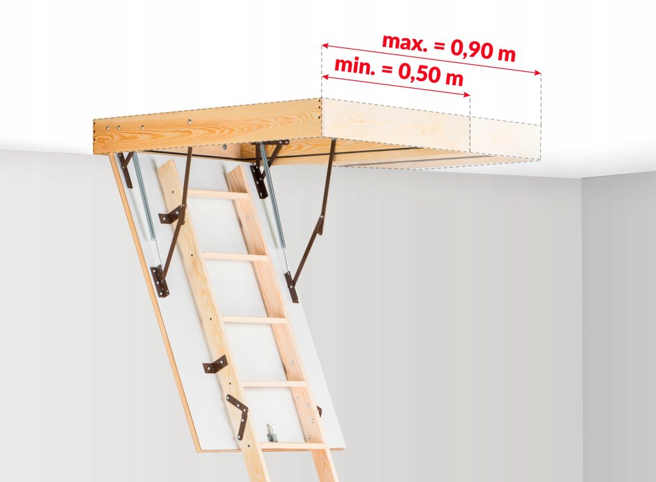 Fakro чердачная лестница lws Plus 70х120 h=2,80м