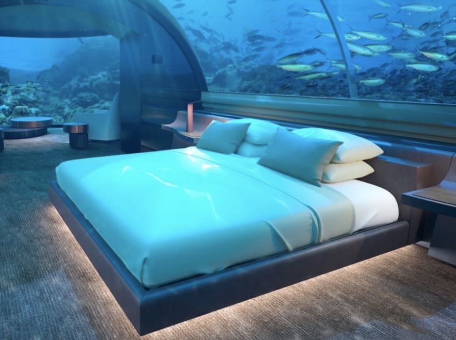 Подводный отель - Poseidon Undersea Resort на Фиджи.