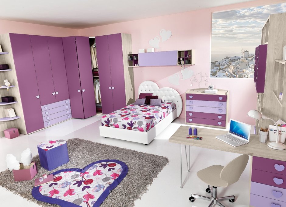 Дизайнерские комнаты для девочек