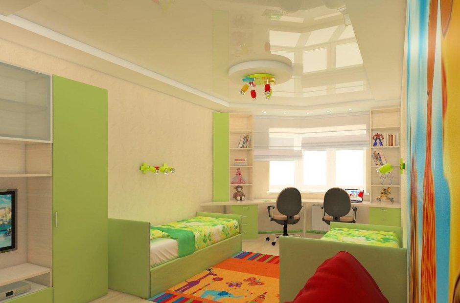 Комната для разнополых детей разного возраста