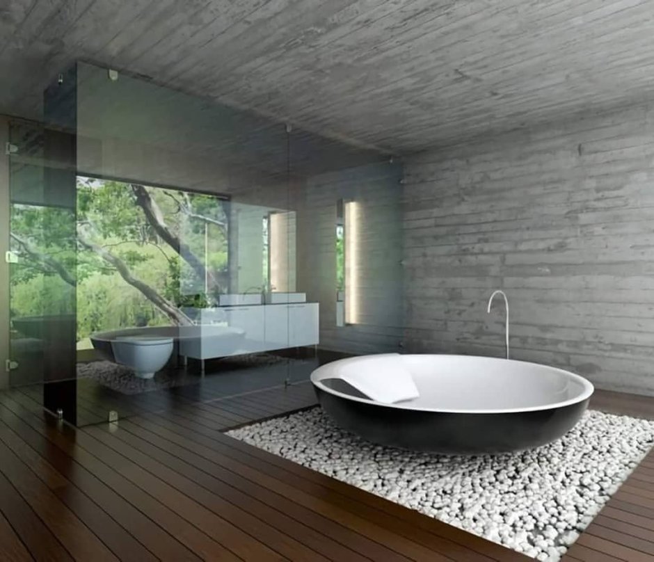 Ванная комната из бетона