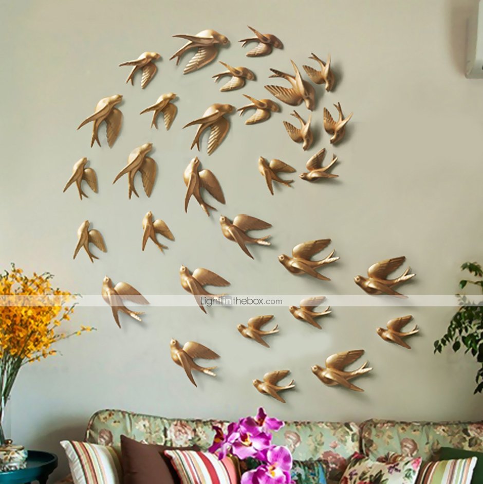 Птицы на стену декор