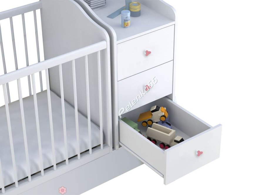 Кроватка трансформер Polini Kids Basic джунгли