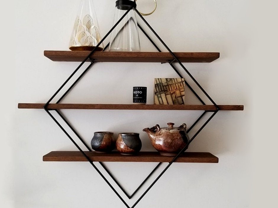Caramel Home полка настенная лофт