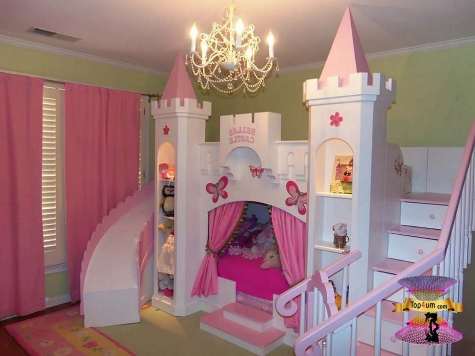 Комната для девочки замок принцессы