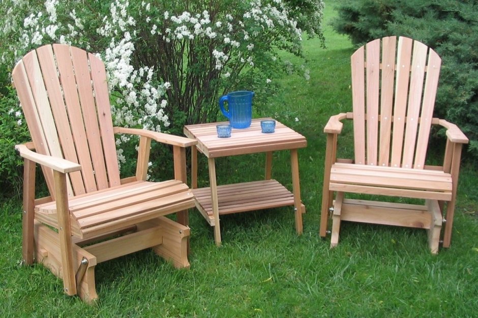 Мебель для сада из дерева