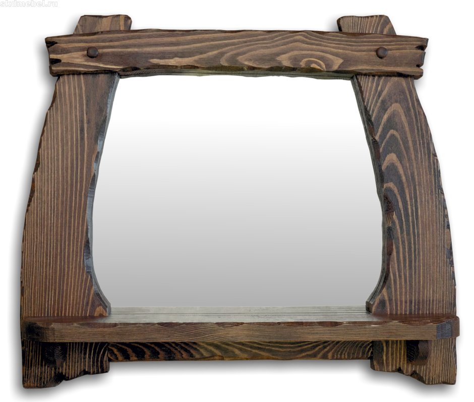 Рамка для зеркала из дерева под старину