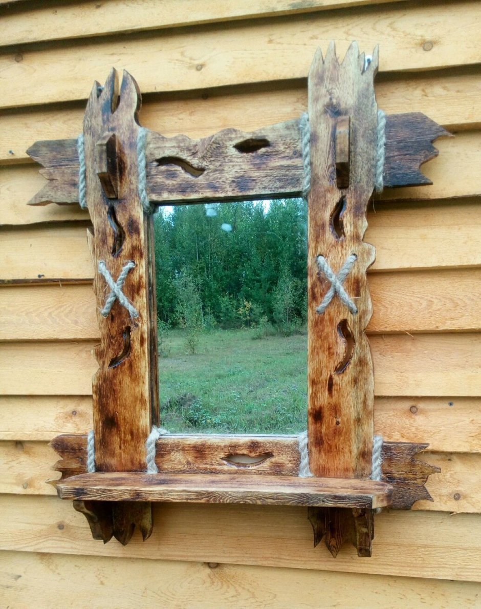 Рамка для зеркала из дерева