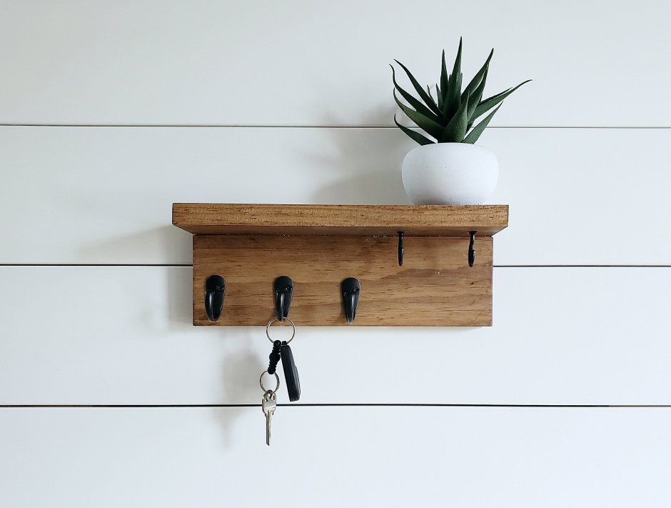 Rustic Key Holder for Wall