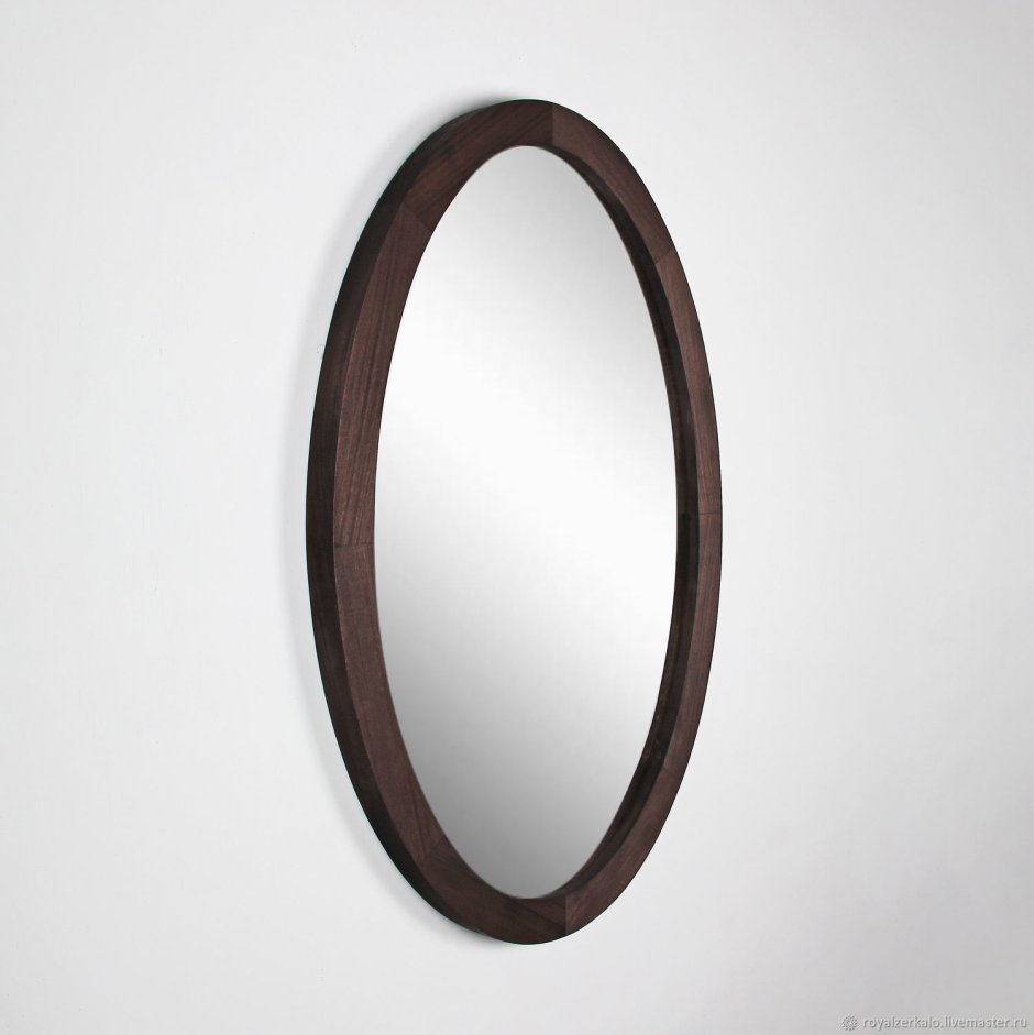 Зеркало зеркало настенное овальное черно-белое Катрин Уайт 40х93 см