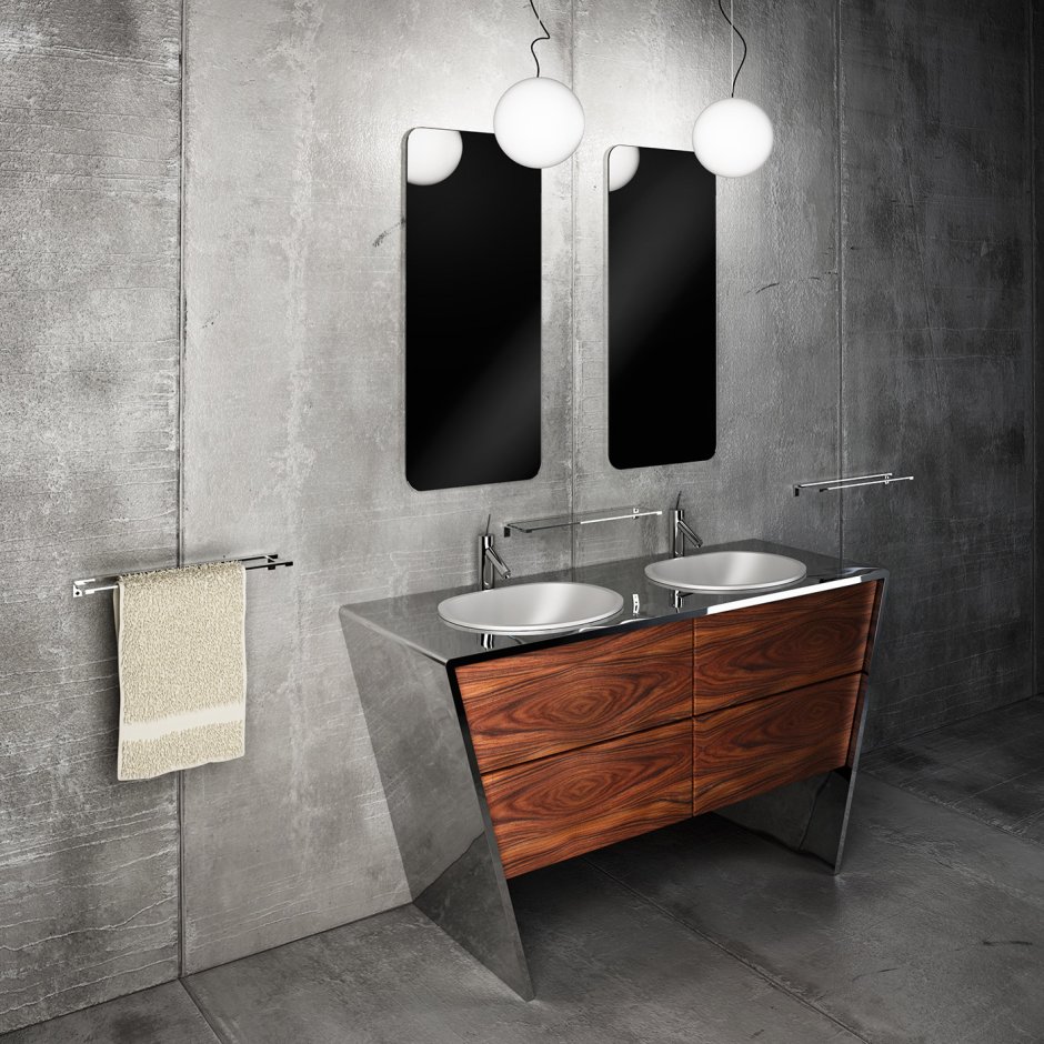 Мебель из металла в стиле лофт для ванн
