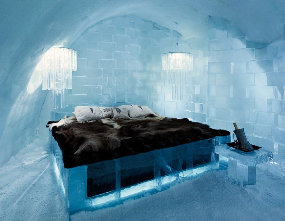 Ледяной отель в Швеции номера