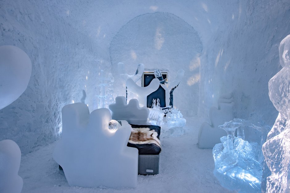 Ледяной отель в Швеции номера