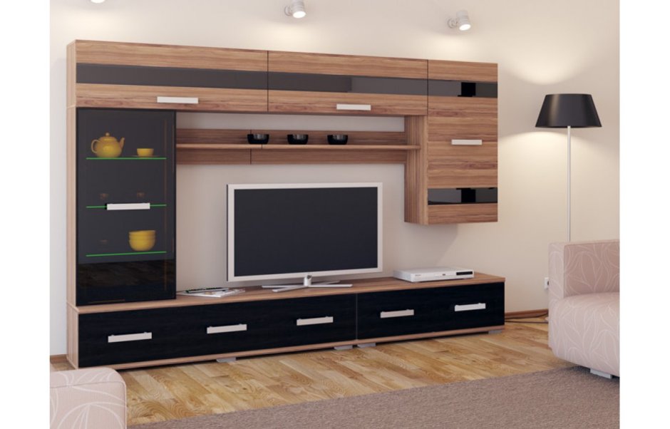 Мебель гостиная в современном стиле под телевизор