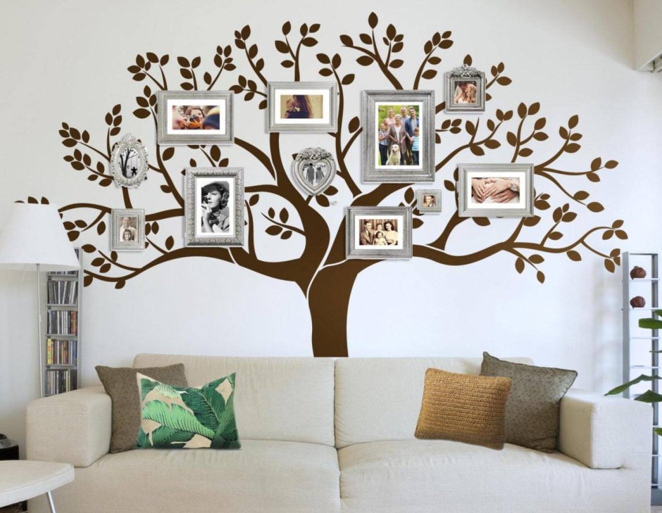 Генеалогическое дерево на стене