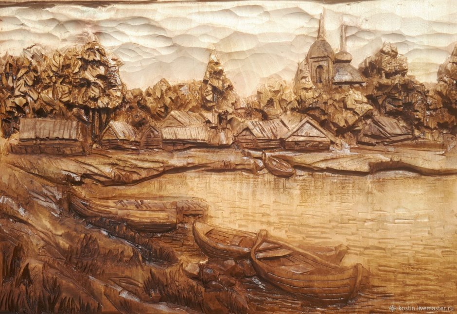 Петр Носиков резьба по дереву картины