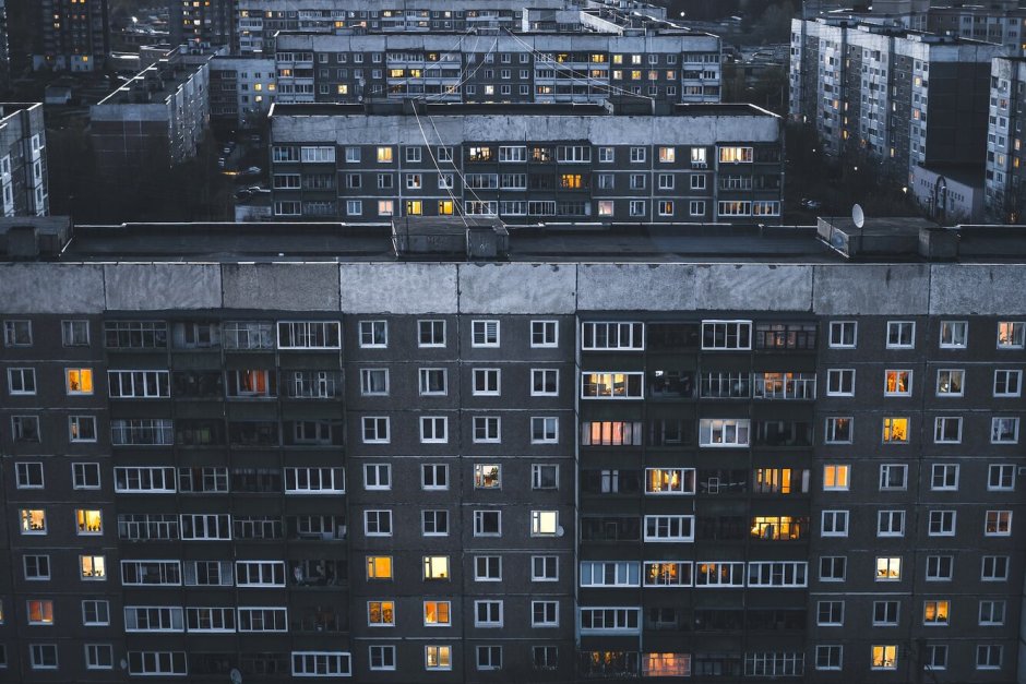 80е России Эстетика многоэтажки