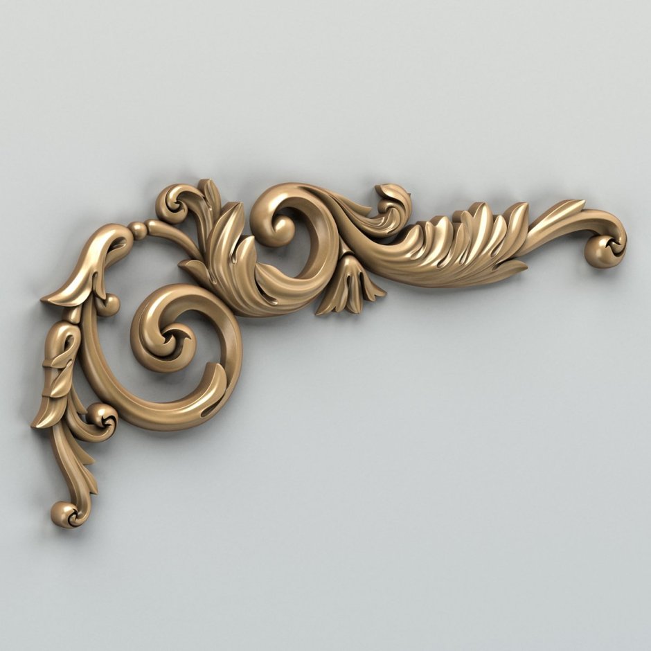 Уголок резной эмалевый