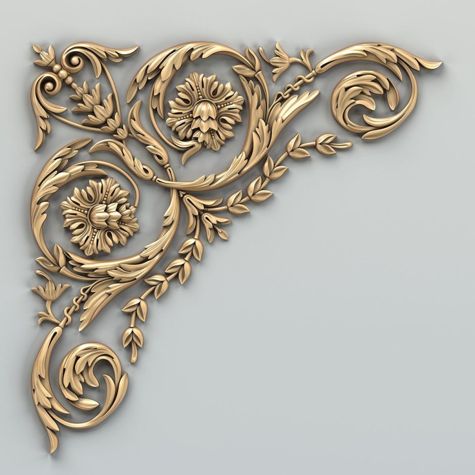 Резьба декор угловой