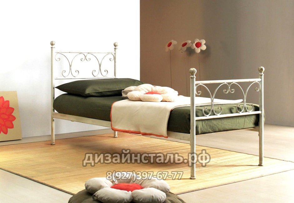 Кровать кованная односпальная