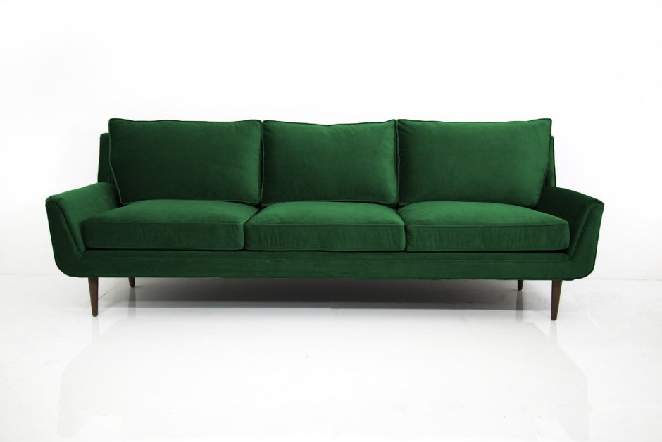 Emerald Velvet Sofa подушки