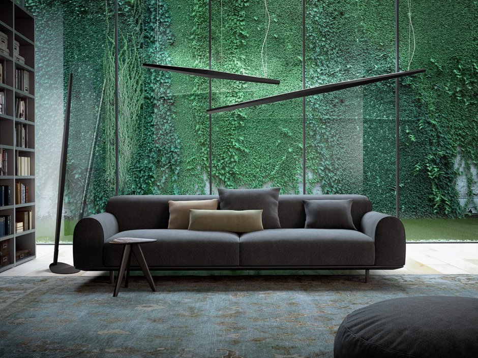 Диван Loft зелёный