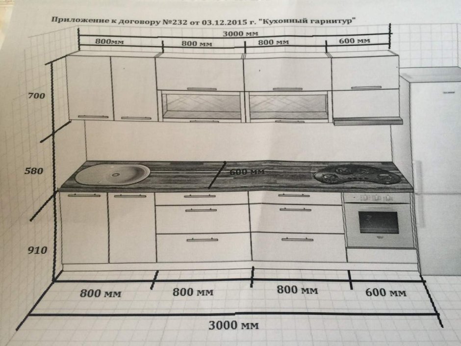 Рассчитать предварительную стоимость кухни