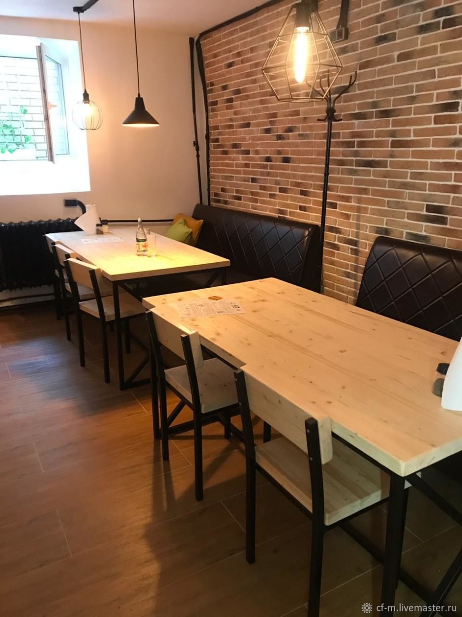 Мебель для кафе в стиле лофт