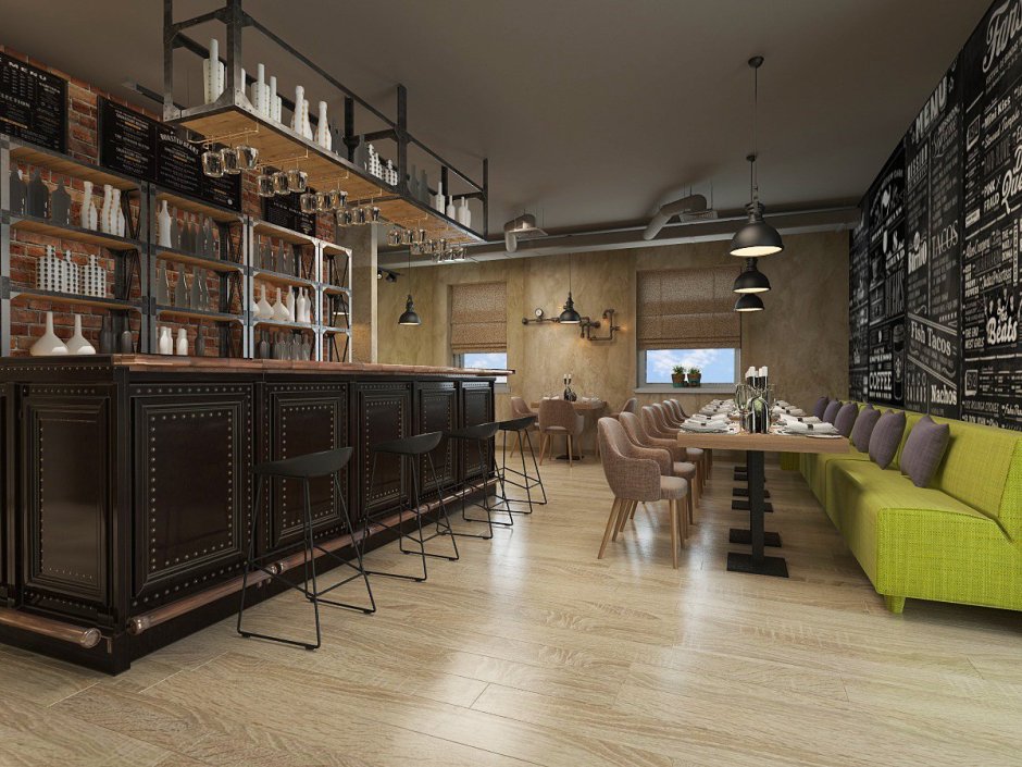 Обеденная зона лофт