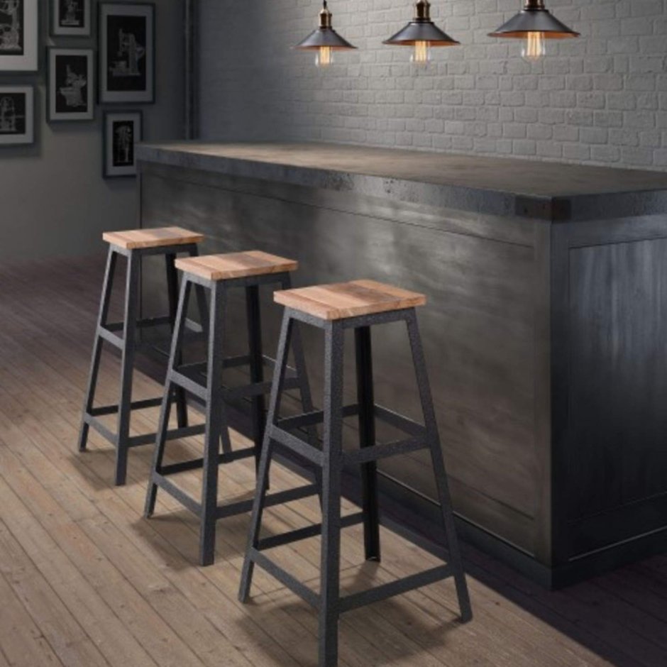 Кухонный стол в стиле лофт