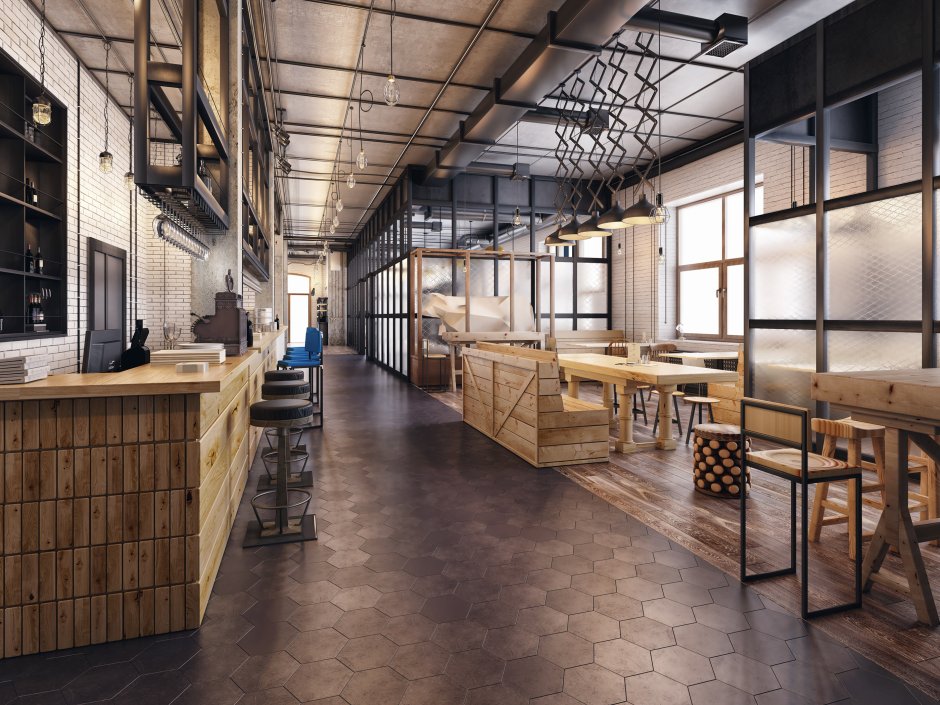 Барная стойка Loft кафе