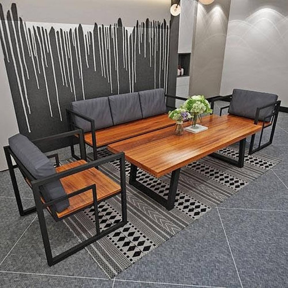 Мебель для террасы в стиле лофт