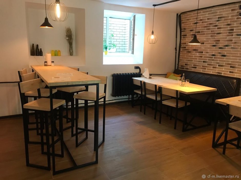 Столы и стулья для ресторанов и кафе в стиле Loft