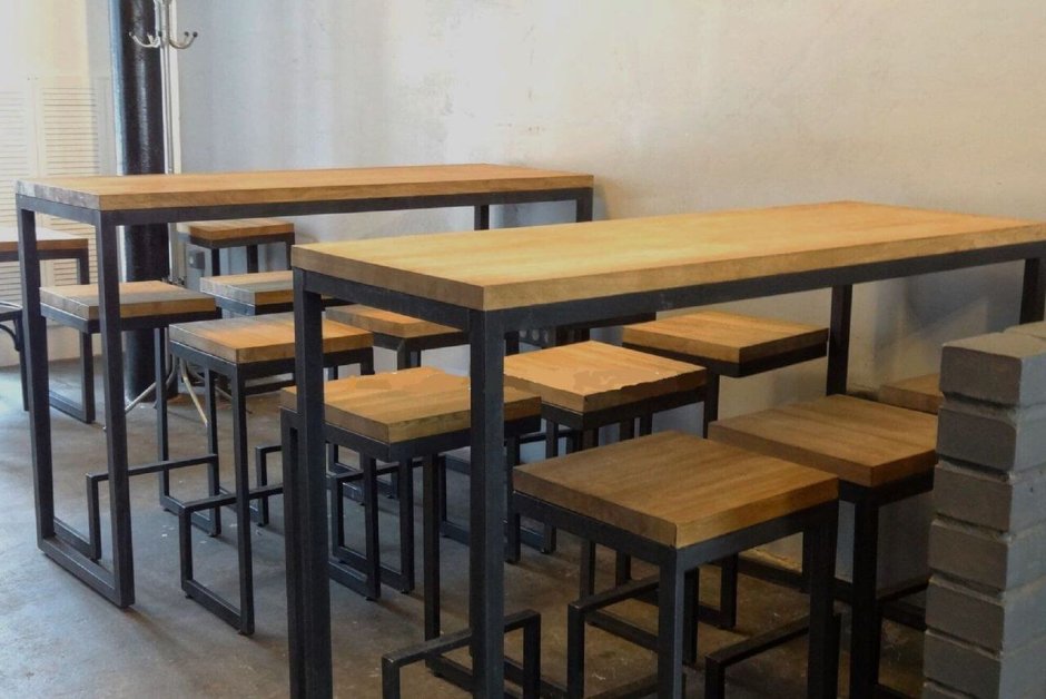 Мебель для ресторанов в стиле лофт