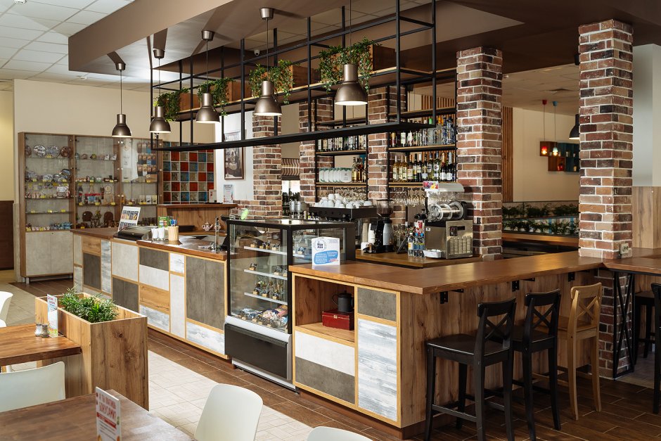 Бар в стиле лофт