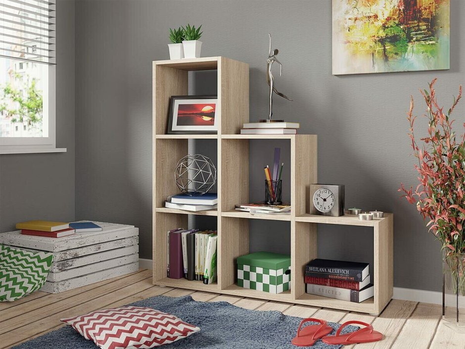 Стеллаж для девочки в комнату