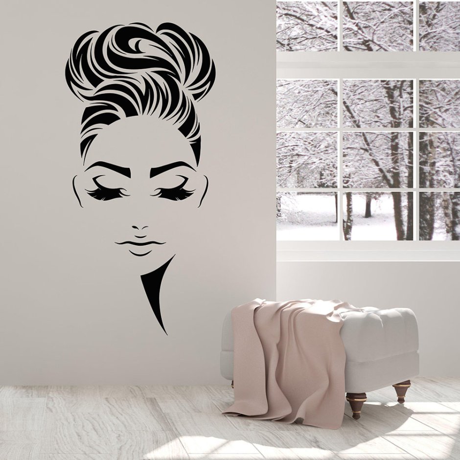 Роспись стен в салоне красоты