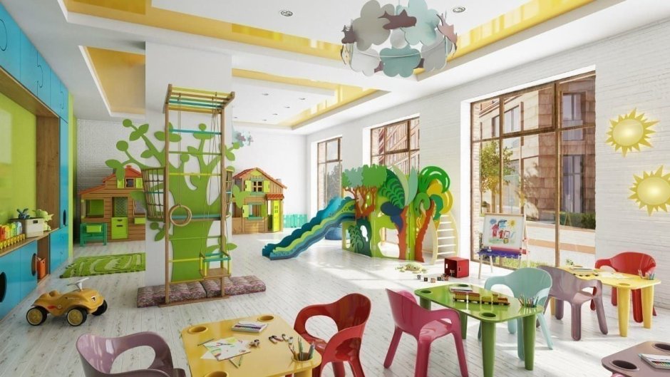 Комнаты детского сада будущего