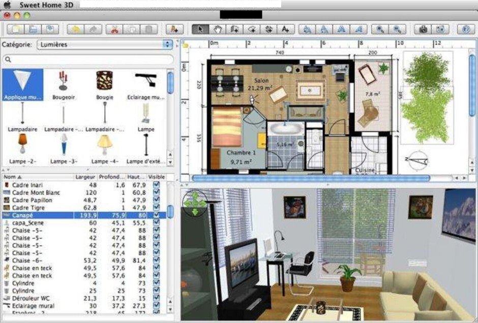Программа для проектирования домов Sweet Home 3d
