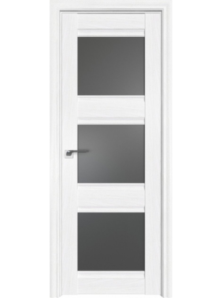 Дверь пекан белый №27 x 2000*700 молдинг серебро