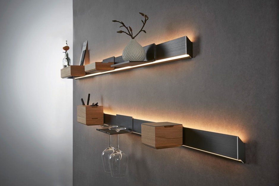 Полки в интерьере