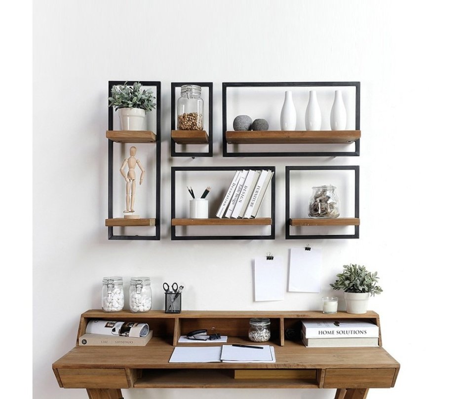 Полки фигурные настенные