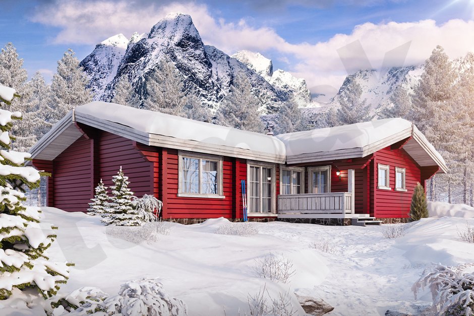 Норвежский стиль дома