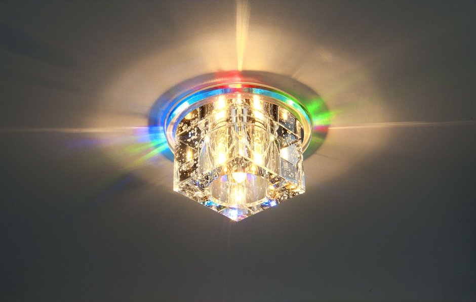Точечный светильник встраиваемый хром g4, led Elektrostandard n4/s BL (синий)
