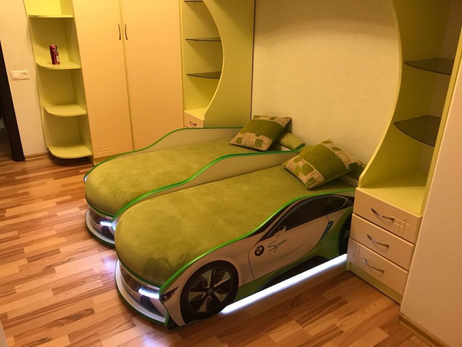 Детские кровати машинки
