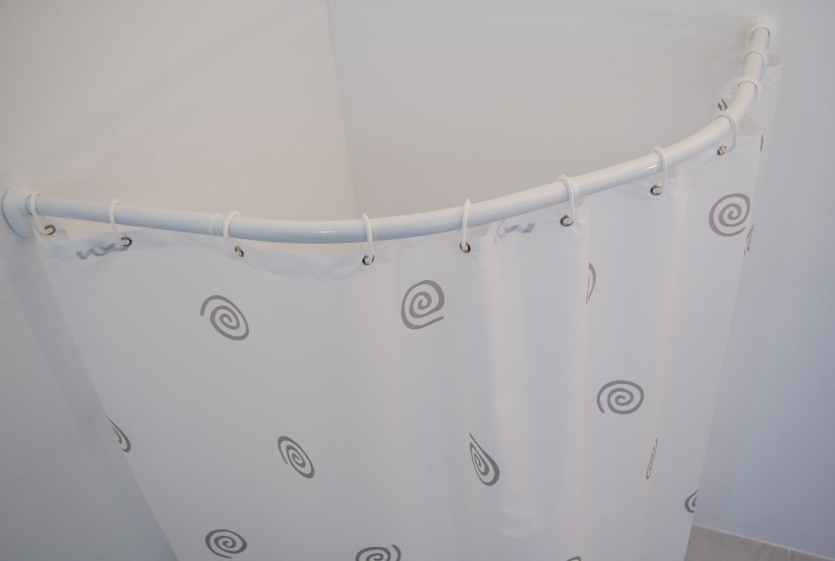 Угловой карниз для ванной комнаты Corner Shower Rods Kit