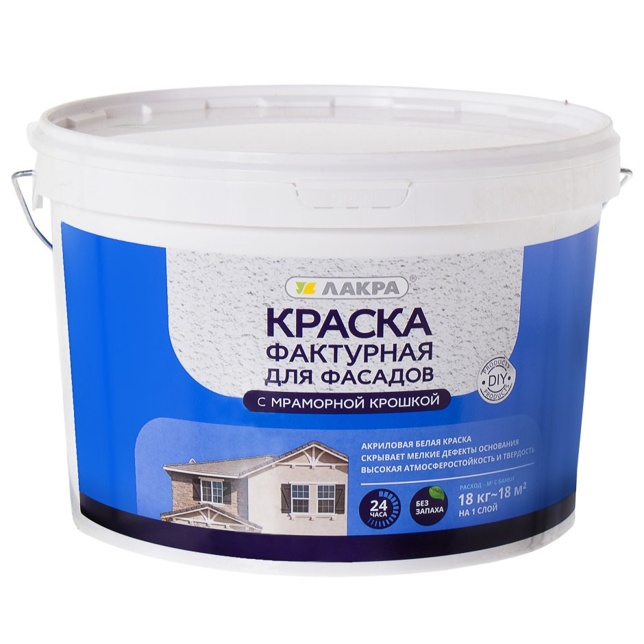 Краска для фасадов Лакра DIY мраморная крошка